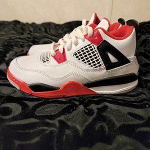 Kids Size 12c- Jordan Retro 4- Red/ Black/ White
